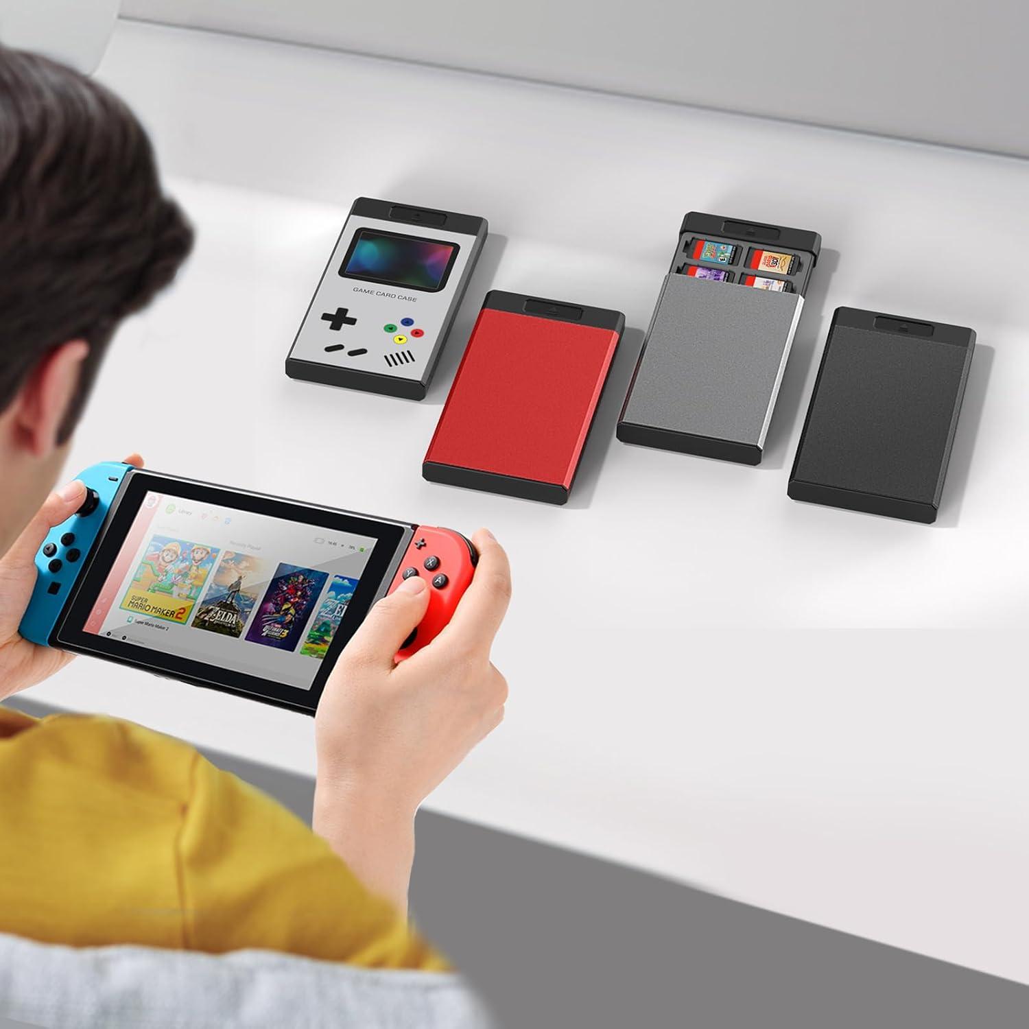 Spiele Aufbewahrungsbox für Nintendo Switch, 20 Spiele & 20 SD Slots