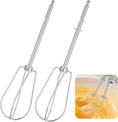 2er Set Schneebesen Edelstahl für Handmixer Ersatz 180mm