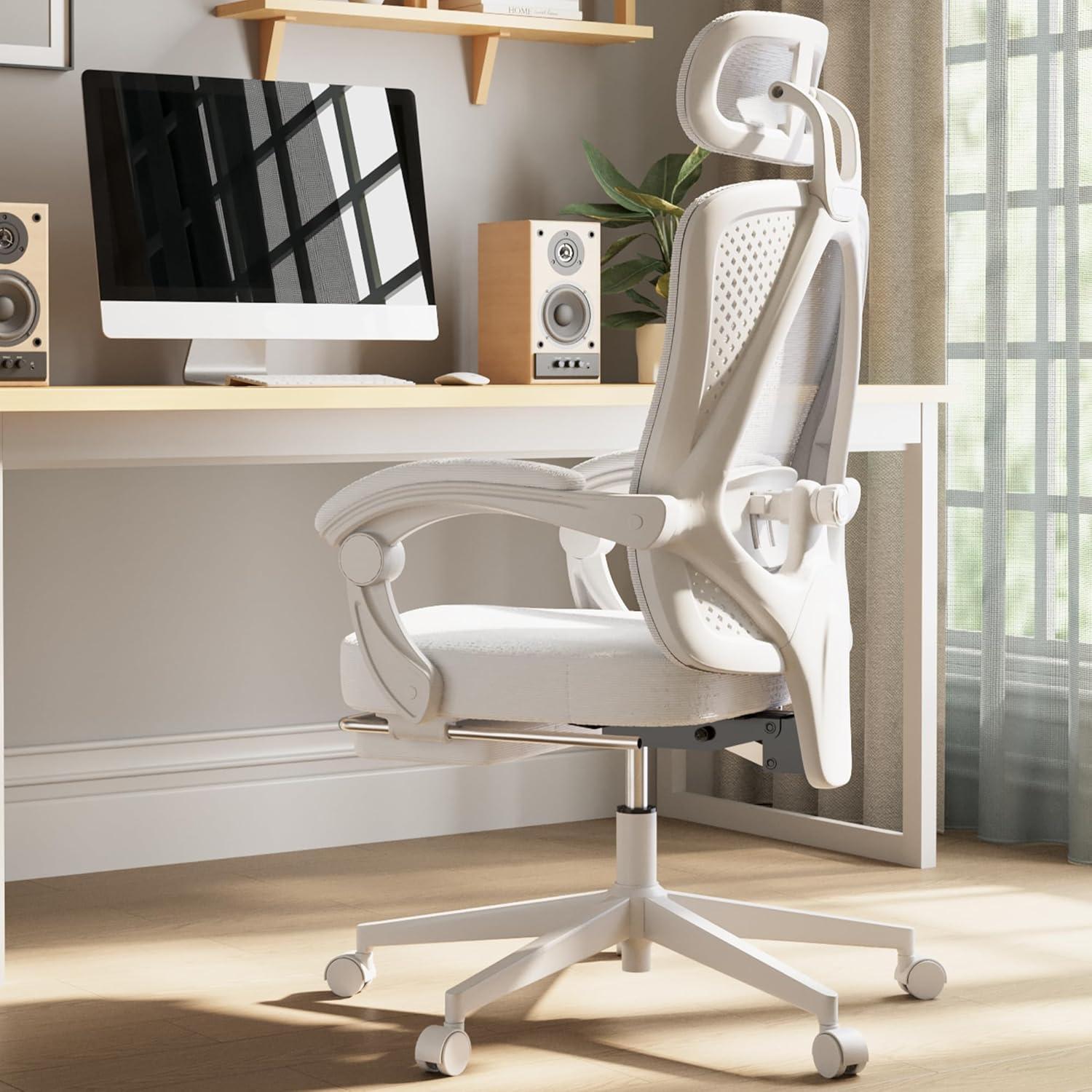 Ergonomischer Bürostuhl Kopfstütze Lendenwirbelstütze Fußstütze