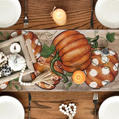 Artoid Mode Herbst Tischläufer 40x300 cm Braun Herbstblätter Küche Party Dekoration
