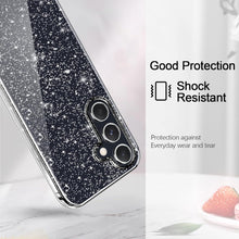 Klar Glitzer Handyhülle Samsung Galaxy A55 5G +2