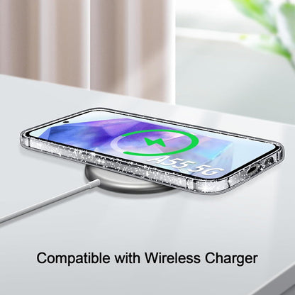 Handyhülle Glitzer Samsung Galaxy A55 5G transparent TPU Case