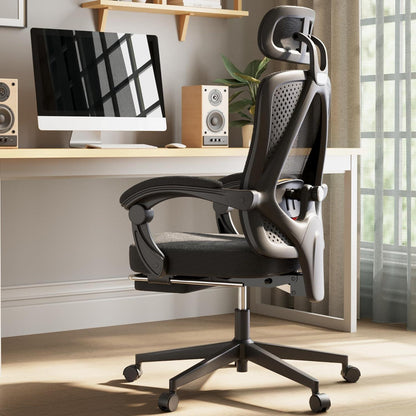 Ergonomischer Bürostuhl mit Kopf- und