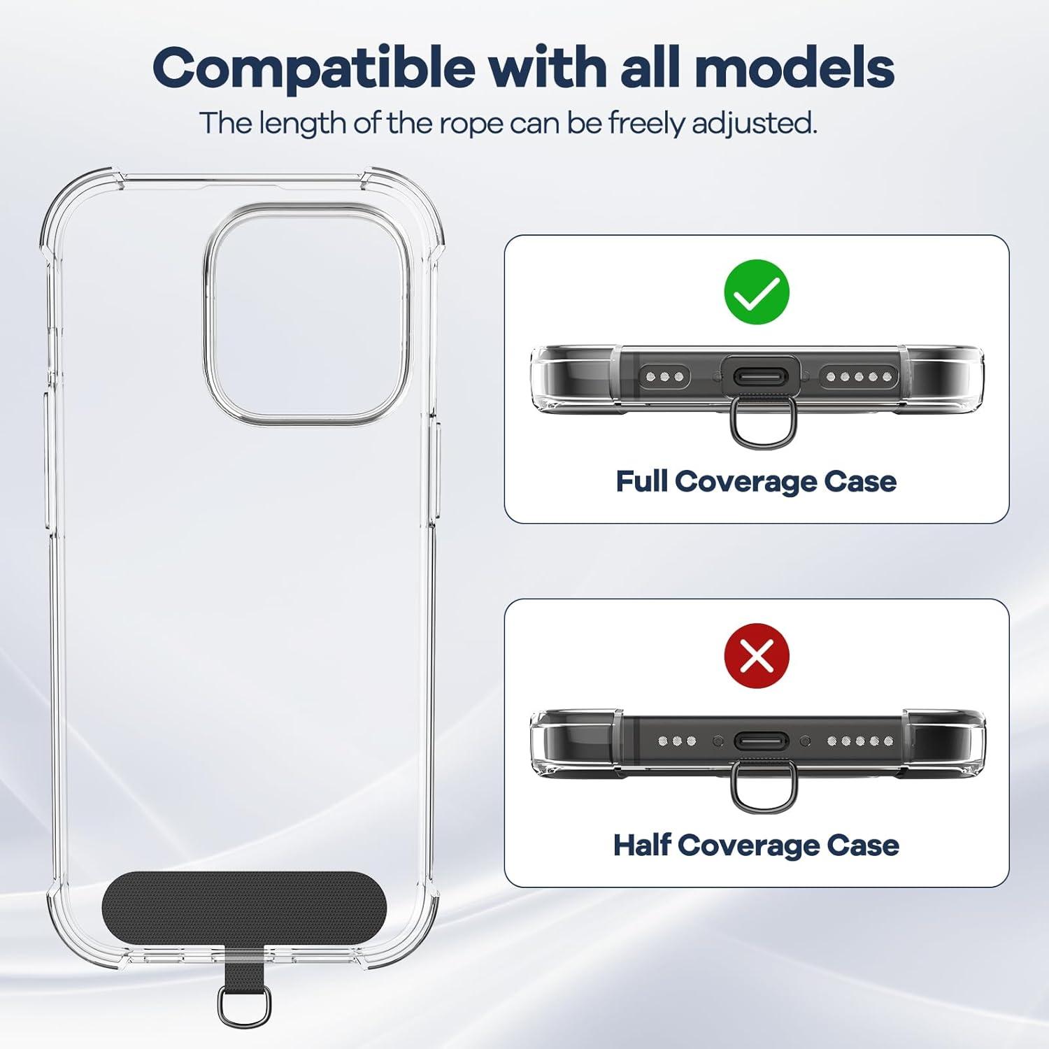 Handykette Universal Lanyard mit 2 Patch für Smartphones