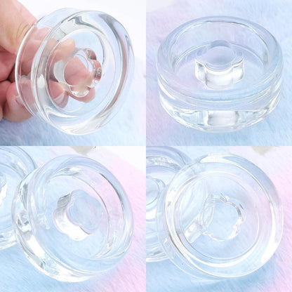 2x Glas Fermentiergewichte mit Griff für Fermentation & Einmachen