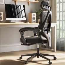 Ergonomischer Bürostuhl mit Fußstütze und Mesh-Rückenlehne
