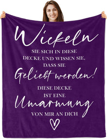 Yesbird Gute Besserung Geschenk Decke 130x150CM 100% Polyester