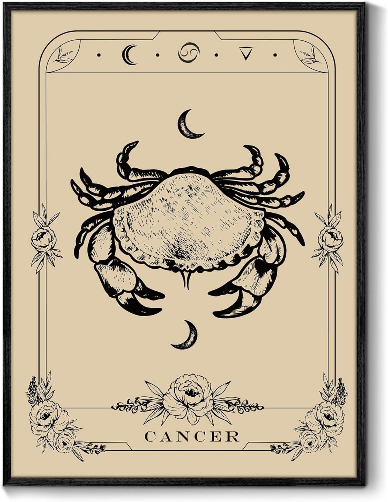 Leinwandbilder Konstellation Schwarz MHARTK66 30x40 cm Wohnzimmer