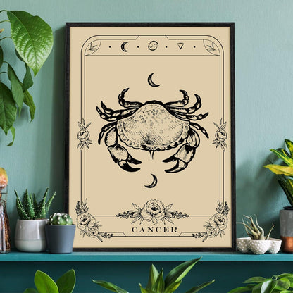 Leinwandbilder Konstellation Schwarz MHARTK66 30x40 cm Wohnzimmer