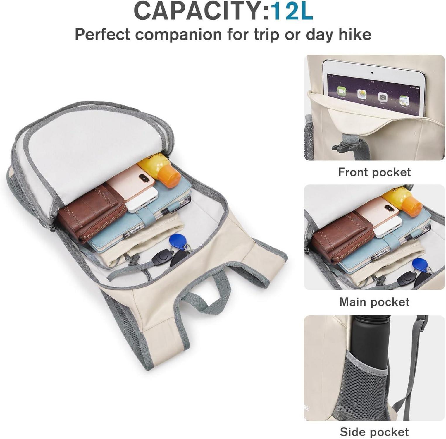 12L Faltbarer Leichter Wanderrucksack Outdoor Camping Reisen