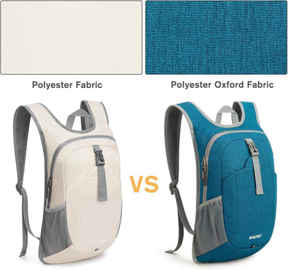 Kleiner Rucksack 12L Faltbarer Leichter Daypack für Wandern Camping