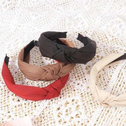 Breite Boho Stirnbänder 4er Pack Damen Mädchen Haarreifen