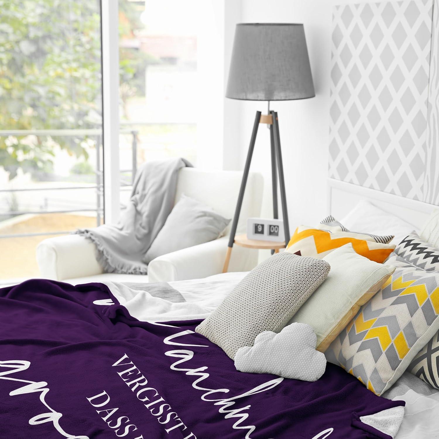 Weiche Inspirationsdecke 150x130cm Geschenk