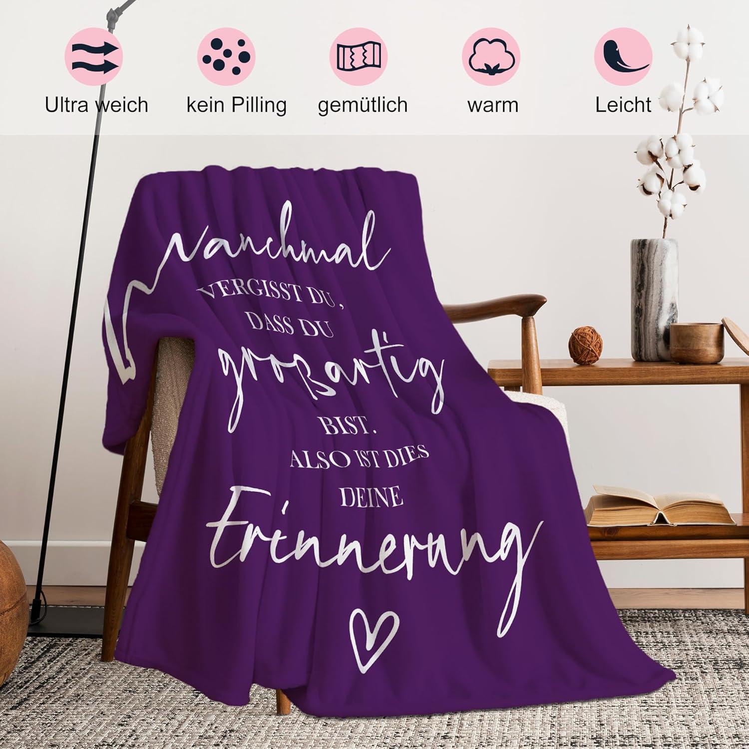 Yesbird Geschenke Decke 150x130CM Frauen Freundin Mama Schwester inspirierend