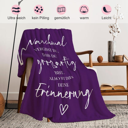 Yesbird Geschenke Decke 150x130CM Frauen Freundin Mama Schwester inspirierend