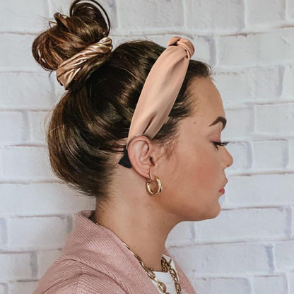 DRESHOW Haarreifen Damen Mädchen 4er Set Verknotet breite Haarbänder