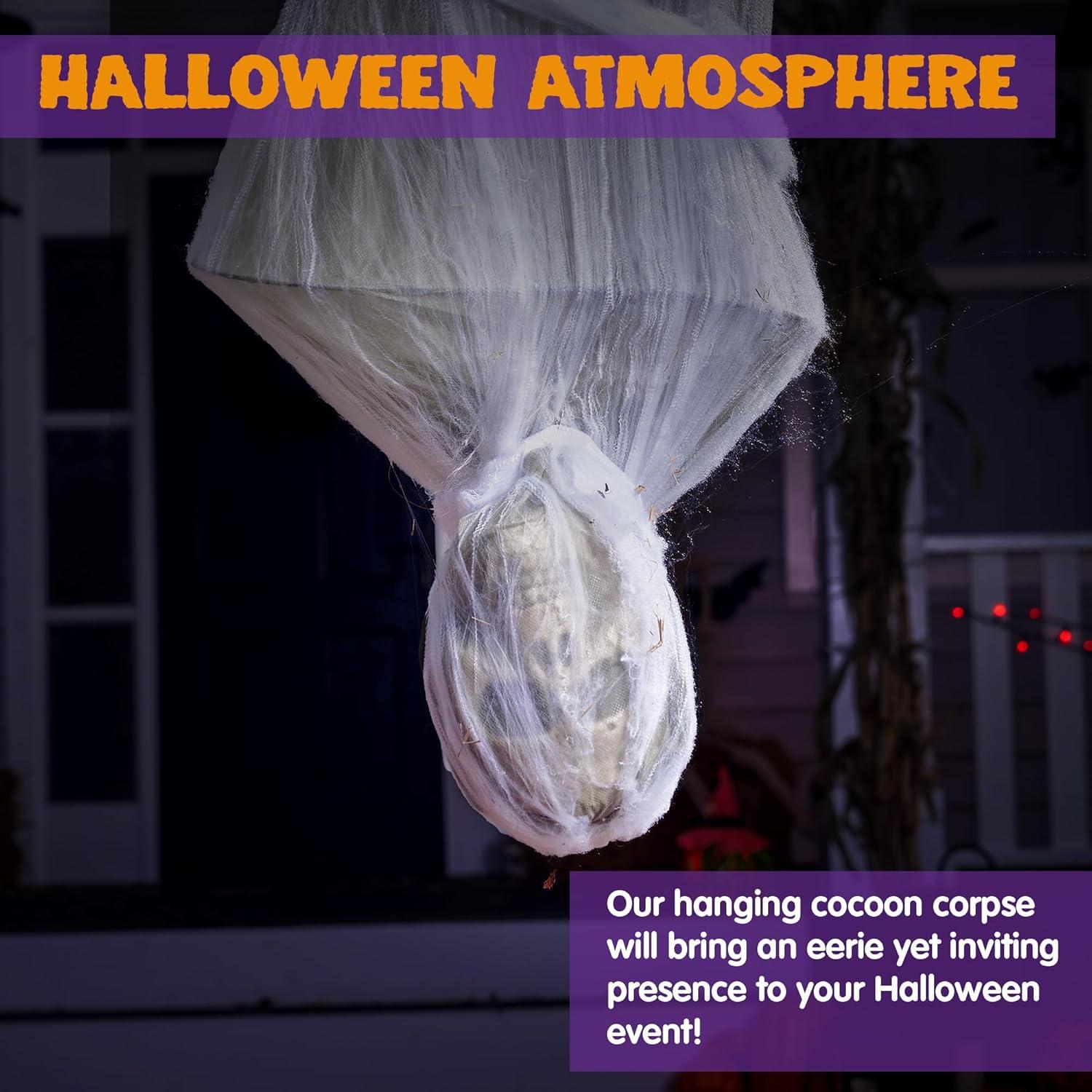 Halloween Kokon Leiche zum Aufhängen für gruselige Dekorationen im Freien