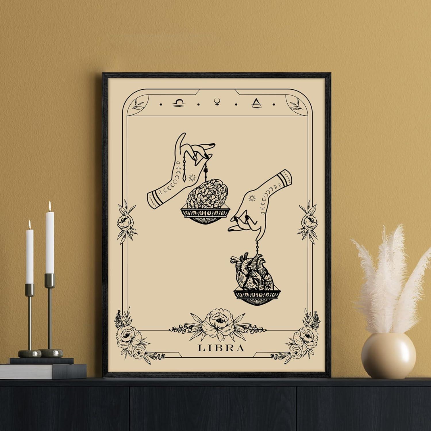 MHARTK66 Konstellation Leinwandbild Schwarz 30x40 cm mit