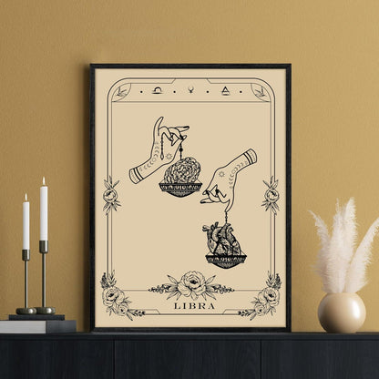 MHARTK66 Konstellation Leinwandbild Schwarz 30x40 cm mit