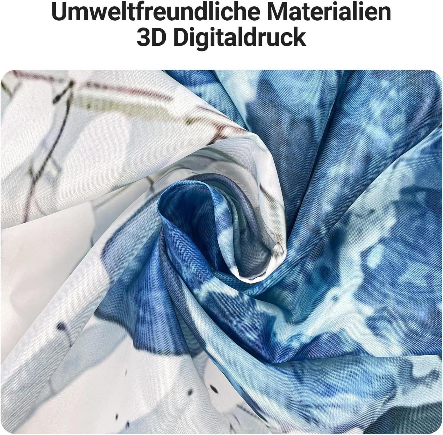 Duschvorhang Meeresschildkröte 120x180cm Antischimmel Wasserabweisend Unterer beschwerter Saum Waschbar 8 Ösen