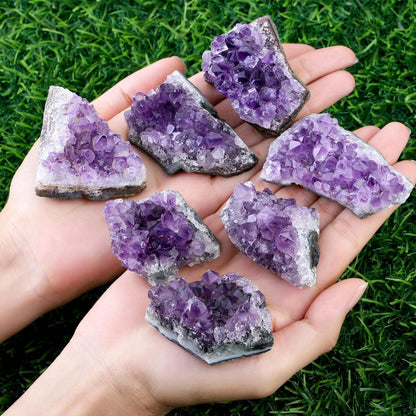 Natürlicher Amethyst Kristall Cluster Druse 50-70g