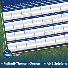 Stadt Land Fussball Edition Spiel für Jungen - 50 Blatt A4