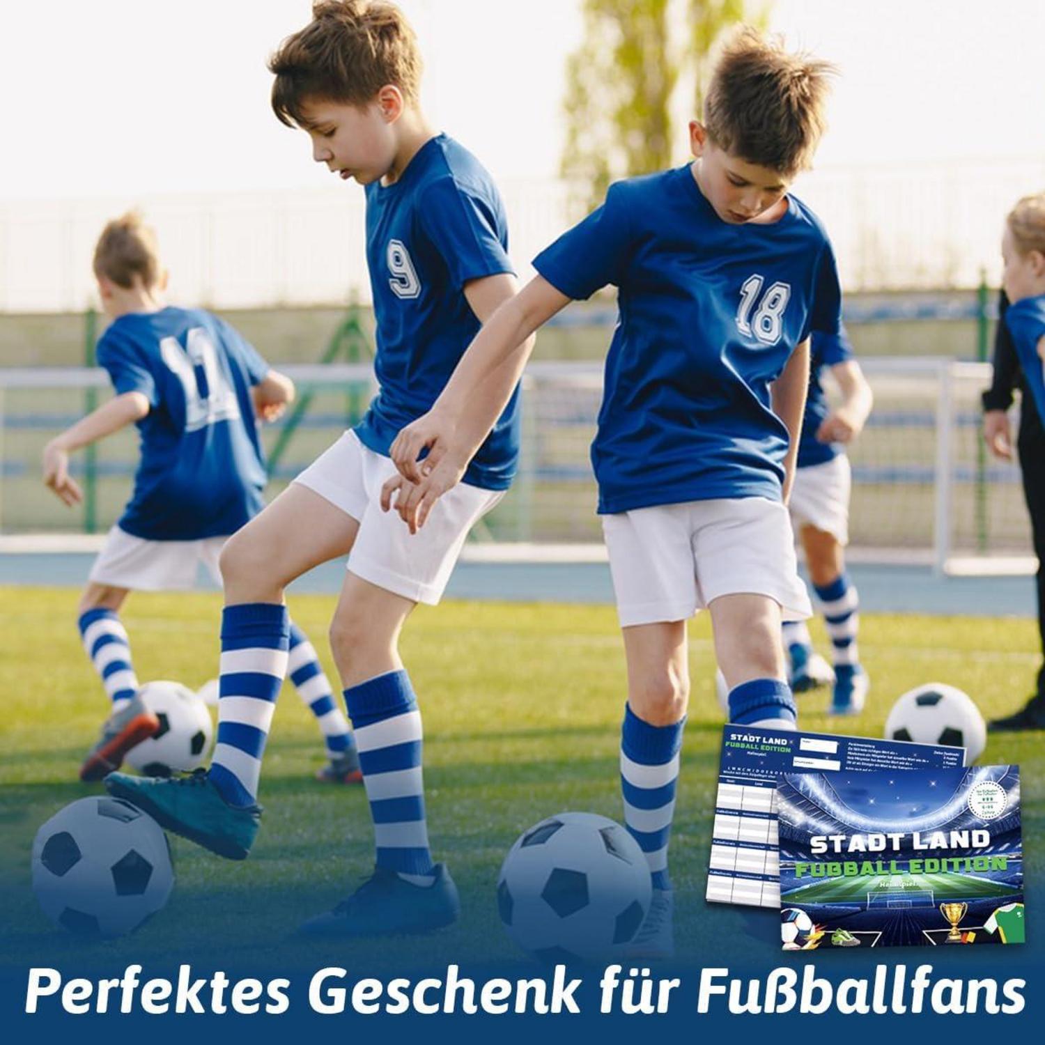 Stadt Land Fussball Edition Spiele für Jungen 50 Blatt