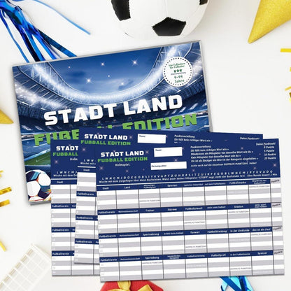 Stadt Land Fussball Edition Spiele für Jungen 50 Blatt