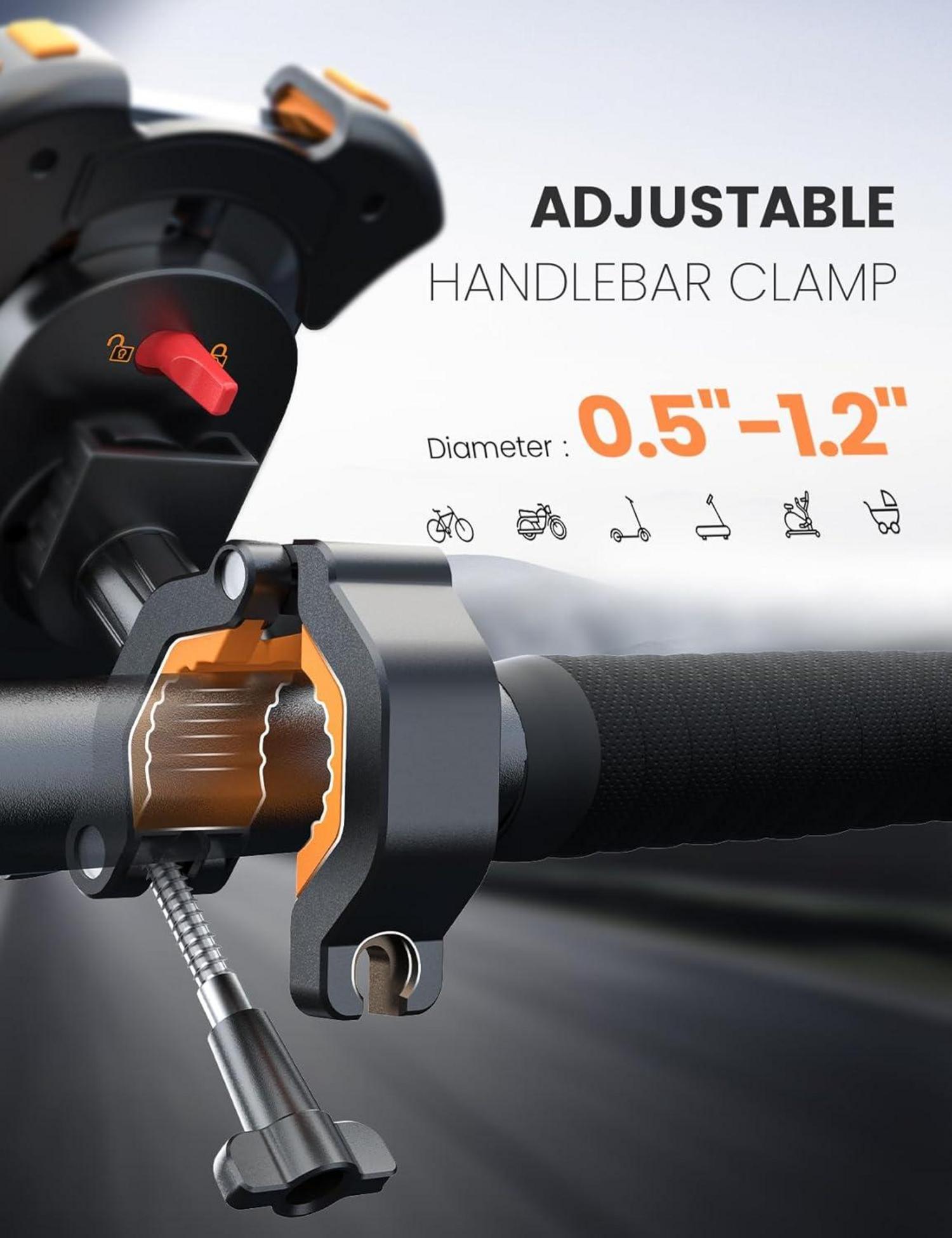 Fahrrad Handyhalter 360° Universal für iPhone Samsung 4,7-7,0 Zoll Smartphones