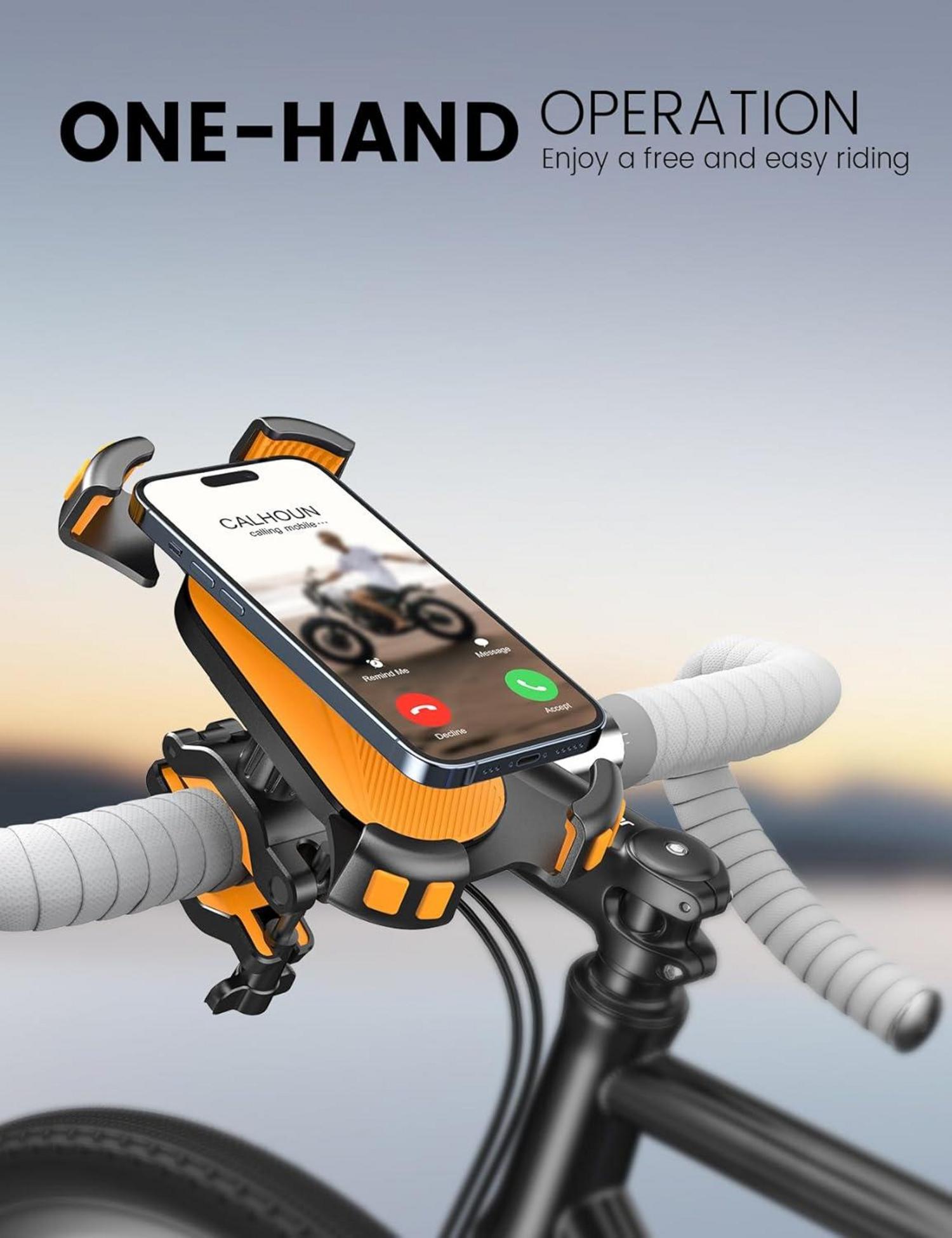 Fahrrad Handyhalter 360° Universal Lenkerhalter iPhone 15 14 Pro Max 7,0 Zoll