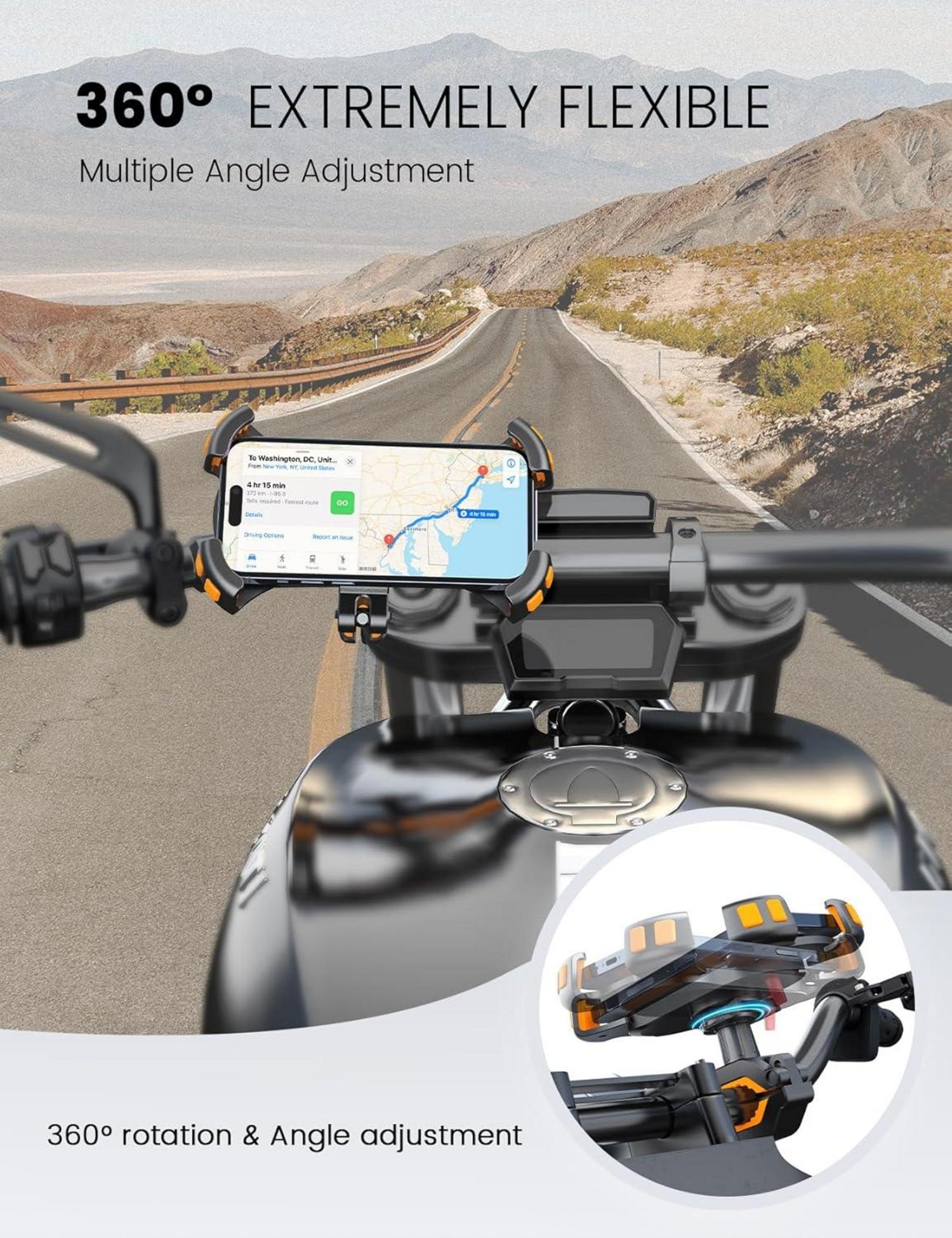 Handyhalter Fahrrad Motorrad Universal 360° Lenkerhalter iPhone 15 14