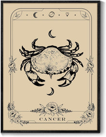 MHARTK66 Konstellation Leinwandbilder mit Rahmen - Schwarz 40x60 cm