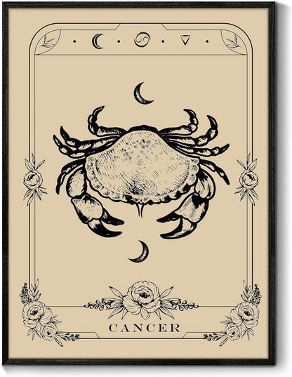 MHARTK66 Konstellation Leinwandbilder mit Rahmen - Schwarz 40x60 cm