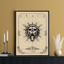 MHARTK66 Konstellation Leinwandbild Löwe Tarot 40x60 cm