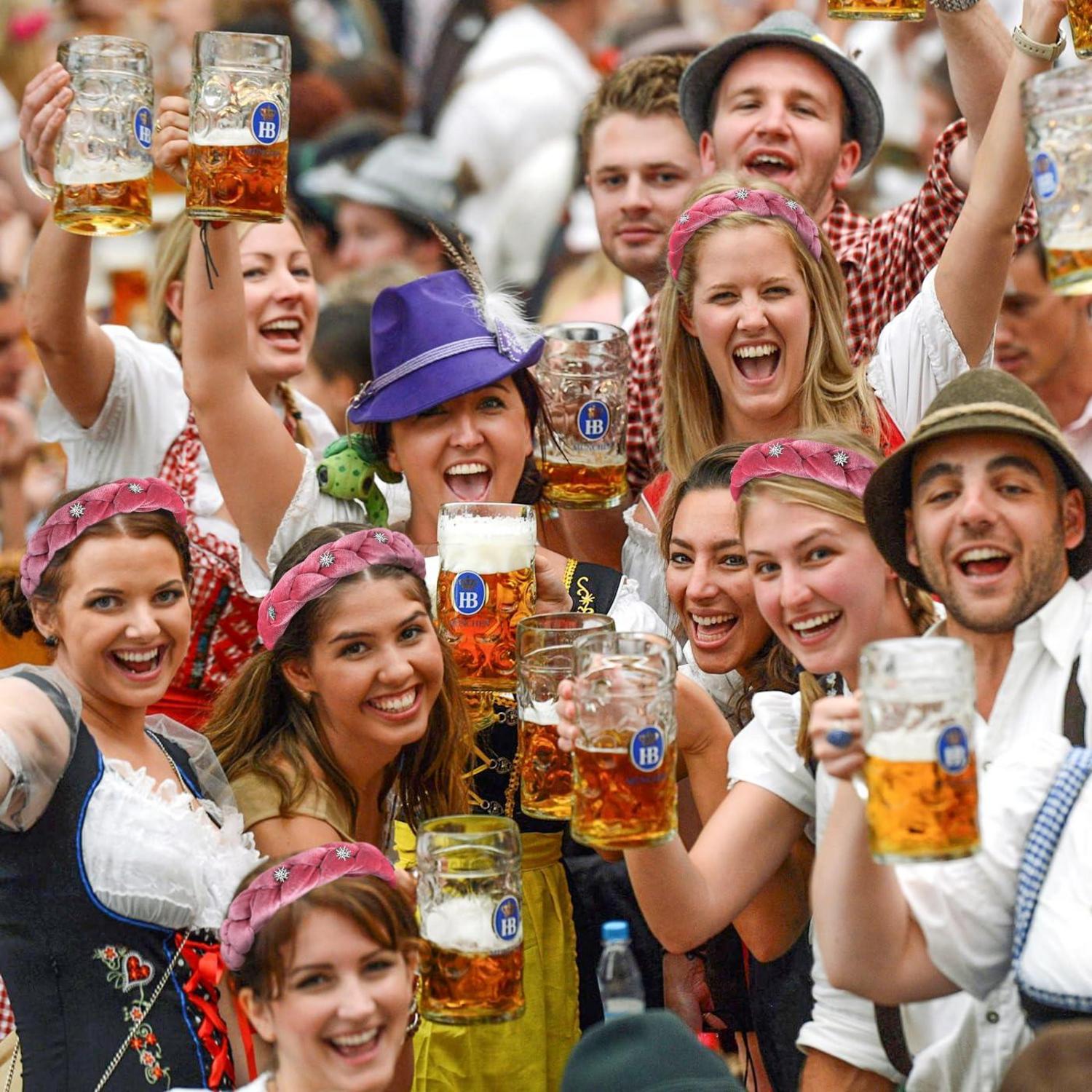 Oktoberfest Haarreif Rosa Dirndl Damen Mädchen Edelweiss Walt Disney