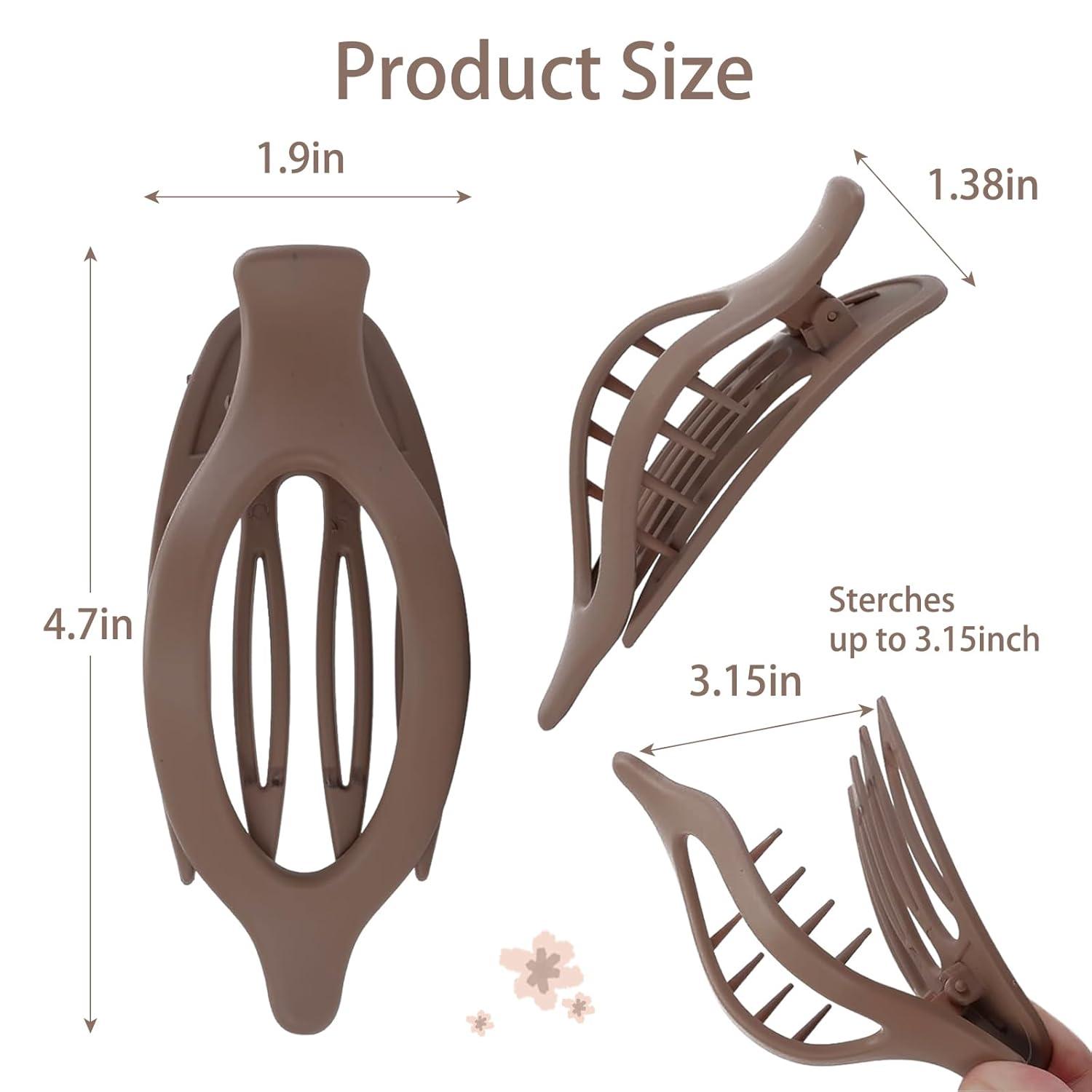 6er Pack Haarklammern Französische Flache Spangen Starken Halt