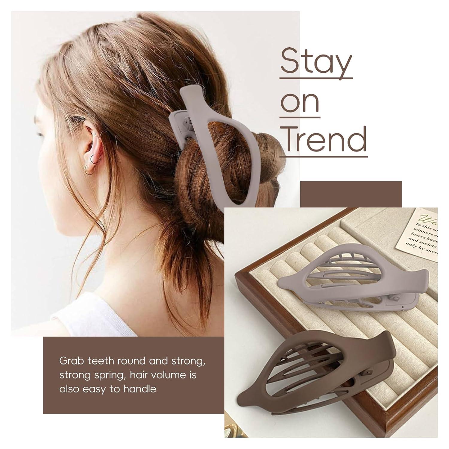 Haarklammern Damen Französische Flache Spangen Starkem Halt Feines