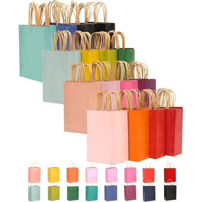 16 Geschenktüten mit Griffen – 21x15x8cm – Vielseitig einsetzbar