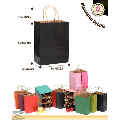 16 Geschenktüten mit Griffen – 21x15x8cm – Vielseitig einsetzbar
