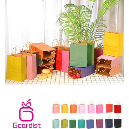 16 Geschenktüten mit Griffen – 21x15x8cm – Vielseitig einsetzbar