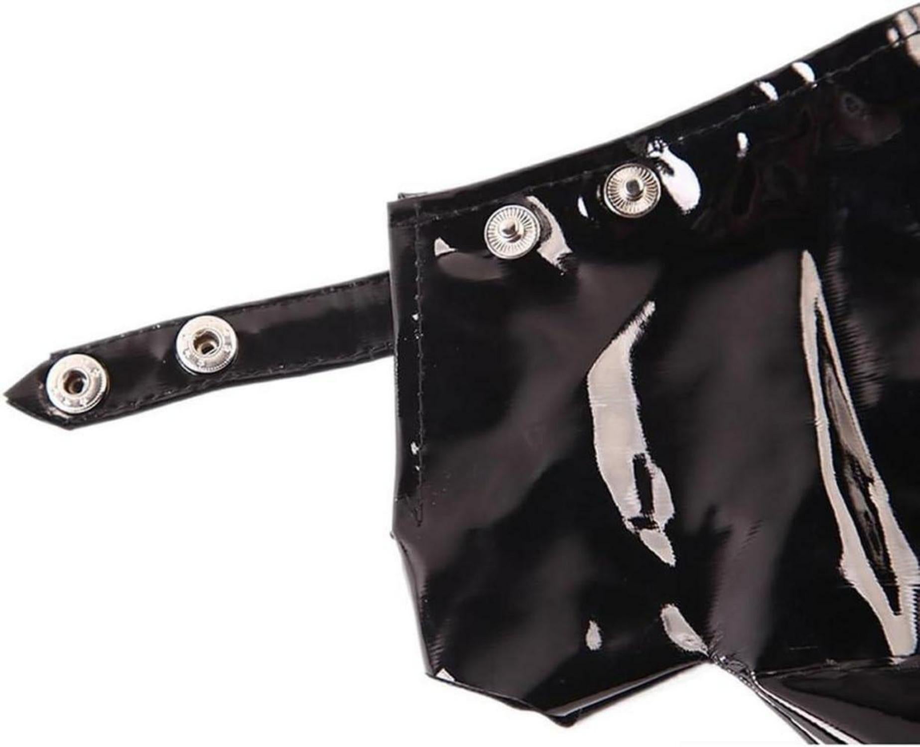 Herren Erotische Dessous Set 6tlg. Schwarz Cosplay Kostüm Erotik Outfit