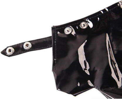 Herren Erotische Dessous Set 6tlg. Schwarz Cosplay Kostüm Erotik Outfit