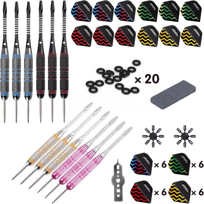 Professionelle Steel Dartpfeile Set mit Metallspitze - 12