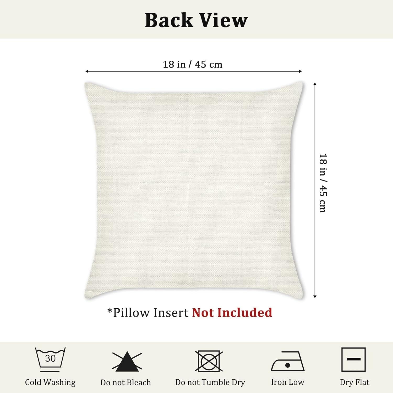 4er Set Kissenbezüge Zitrone 45 x 45 cm Deko Sofakissen Outdoor Grün