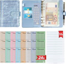 2024 Geld Sparen Challenge Buch mit Spar Challenges - Budget Planner