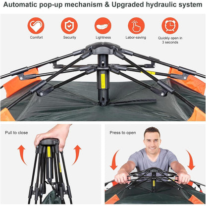 Automatisches Campingzelt für 1-2 Personen, Ultraleichtes