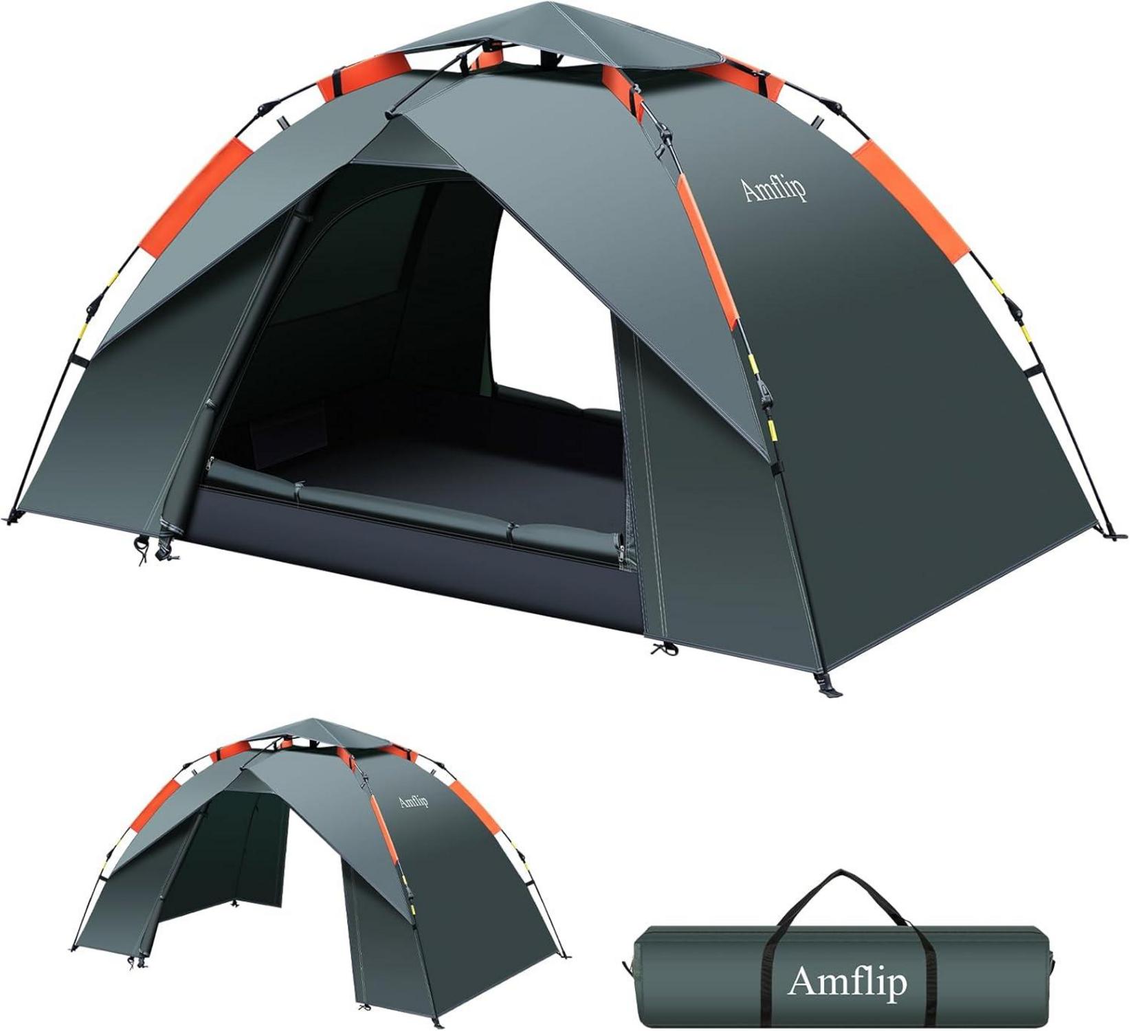 Automatisches Campingzelt 1-2 Personen Ultraleichtes Kuppelzelt 4