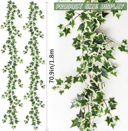 Künstliche Efeu Girlande Grün 200cm - 2 Stück - Deko für
