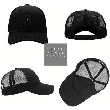 XXL Baseball Cap Herren Mesh Atmungsaktiv Verstellbar Schwarz