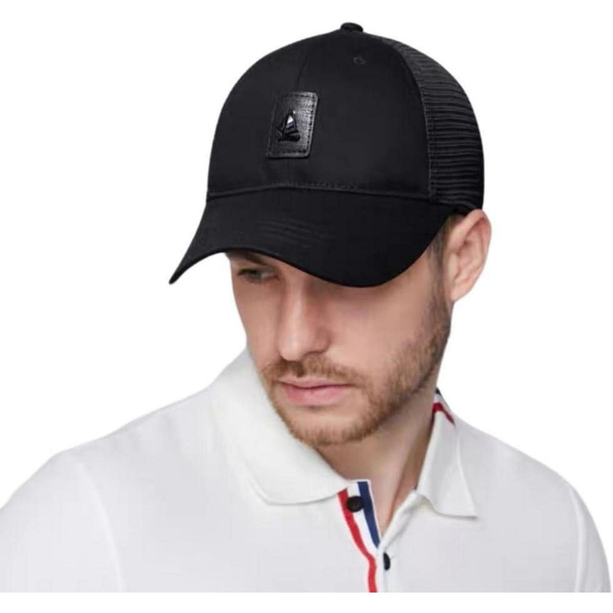XXL Baseball Cap Herren Mesh Atmungsaktiv Verstellbar Schwarz
